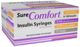 Allison Medical 22-6504 SURE COMFORT INSULIN SYRINGE, 31G, 5/16