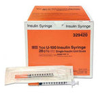 BX/100 MICROFINE INSULIN SYRINGE W/NEEDLE 1ML 28G X 0.5