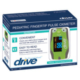 PULSE OXIMETER FINGERTIP PEDIATRIC 4-WAY OLED W/ 6 DISPLAY MODES BATTERIES, CASE & LANYARD INCLUDED