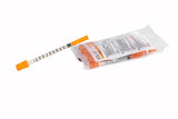 SOL-M 1ml Insulin Syringe w/Fixed Needle 28G*1/2(U-100 Insulin Only)(PE Bag) BX/100