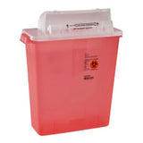 Monoject™ SharpStar™ Sharps Containers with Counter-balanced Door Lid , Transparent Red